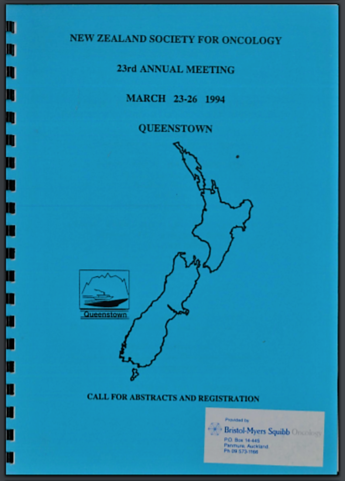 NZSO Conference programmes from 1993 and 1994